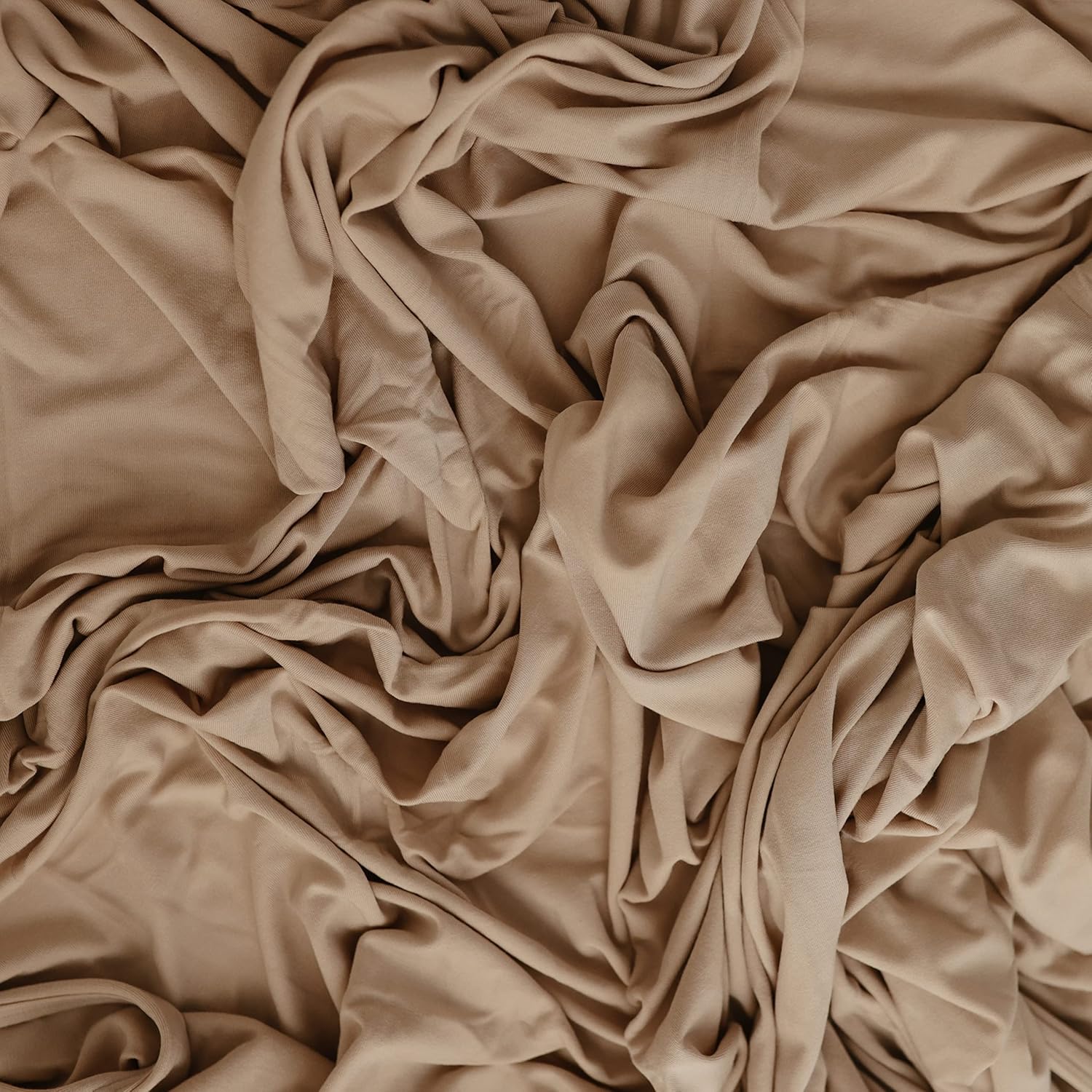 Mushie Stretchy Swaddle Blanket - 47x47 Fog