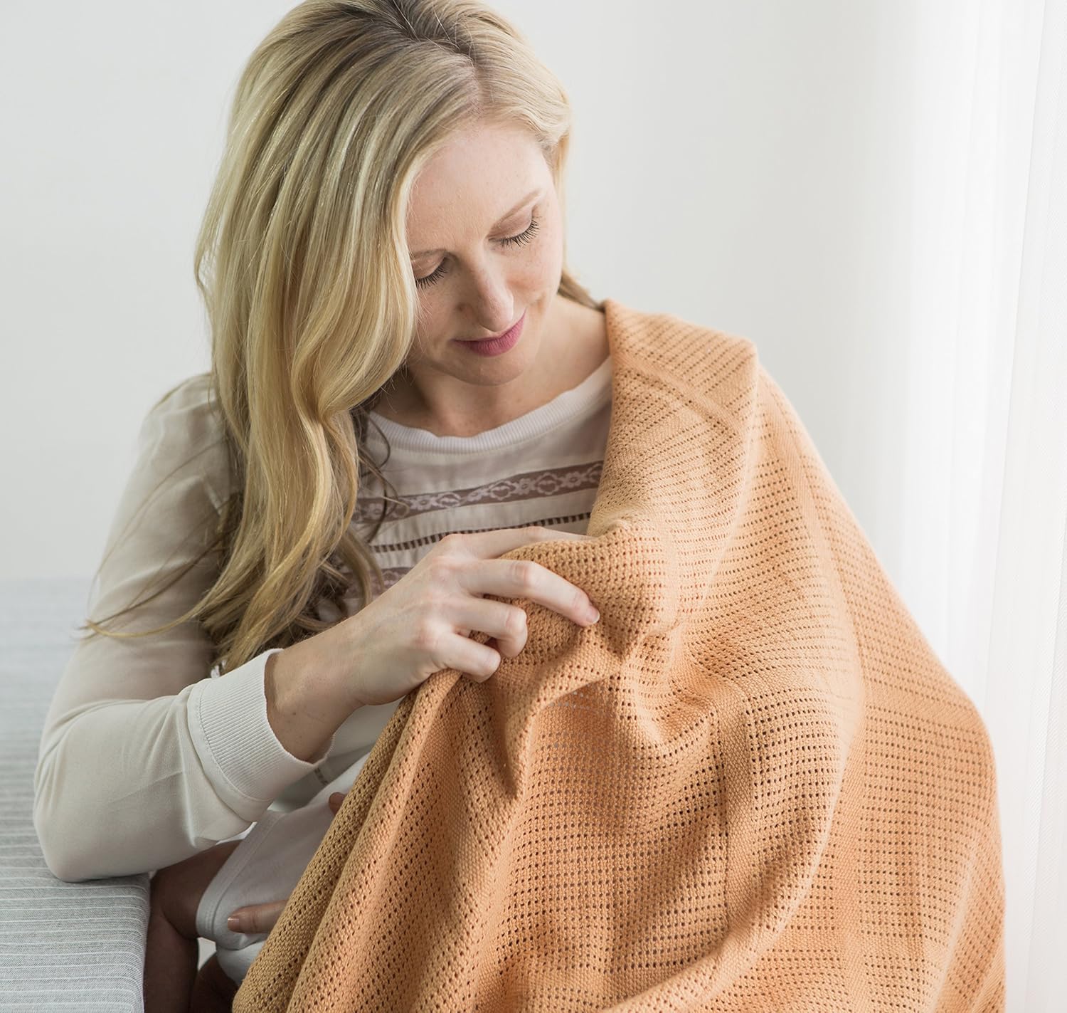 Amazing Baby Cellular Blanket - Ultra Soft 44x44 Inches