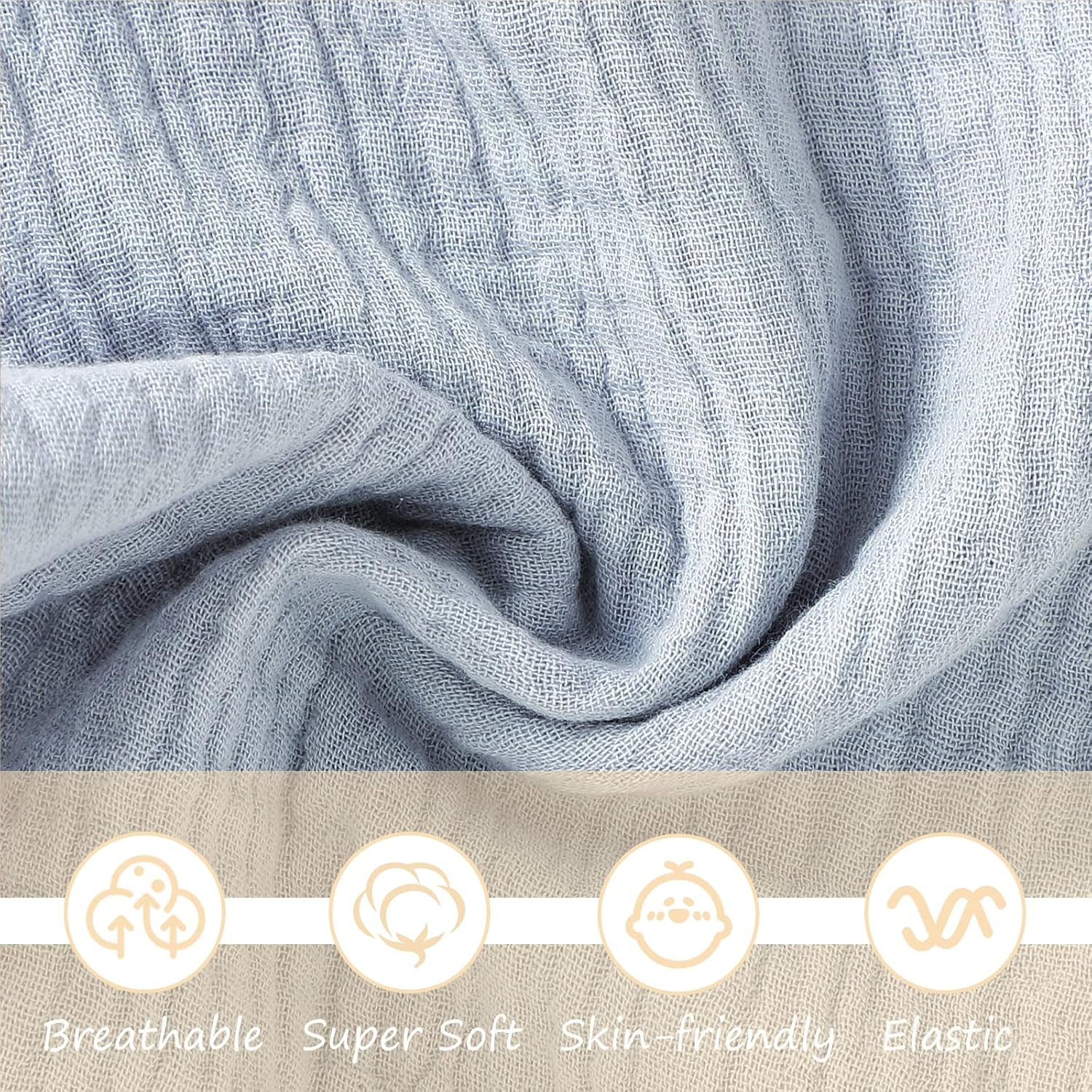 Okdiy Organic Cotton Bunny Lovey for Newborn Baby