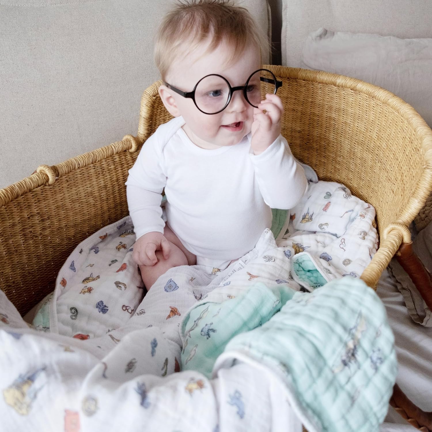 aden anais Swaddle Blanket 2 Pack - Baby Muslin for Girls Boys
