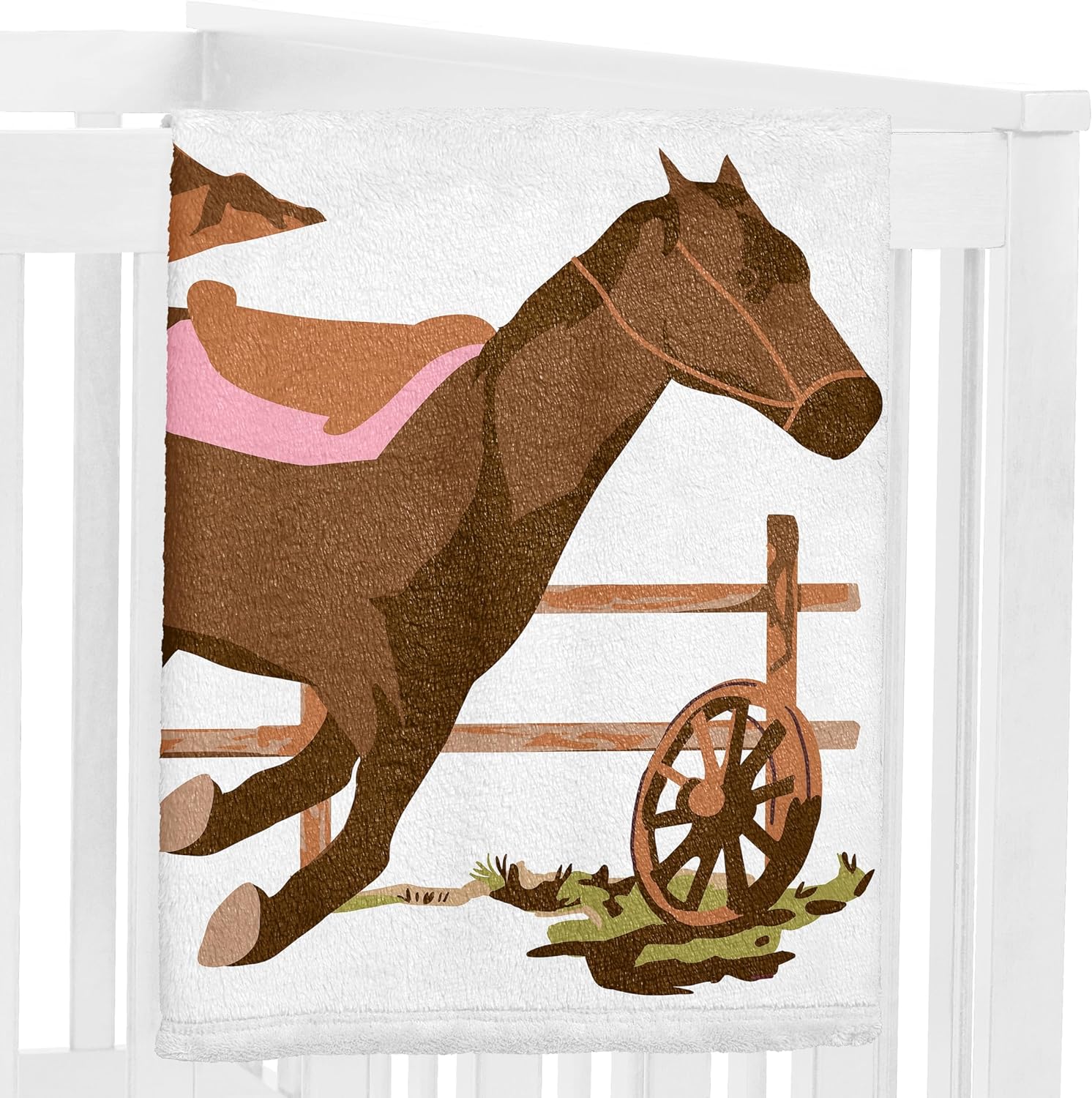Sweet Jojo Designs Western Cowgirl Baby Milestone Blanket Set