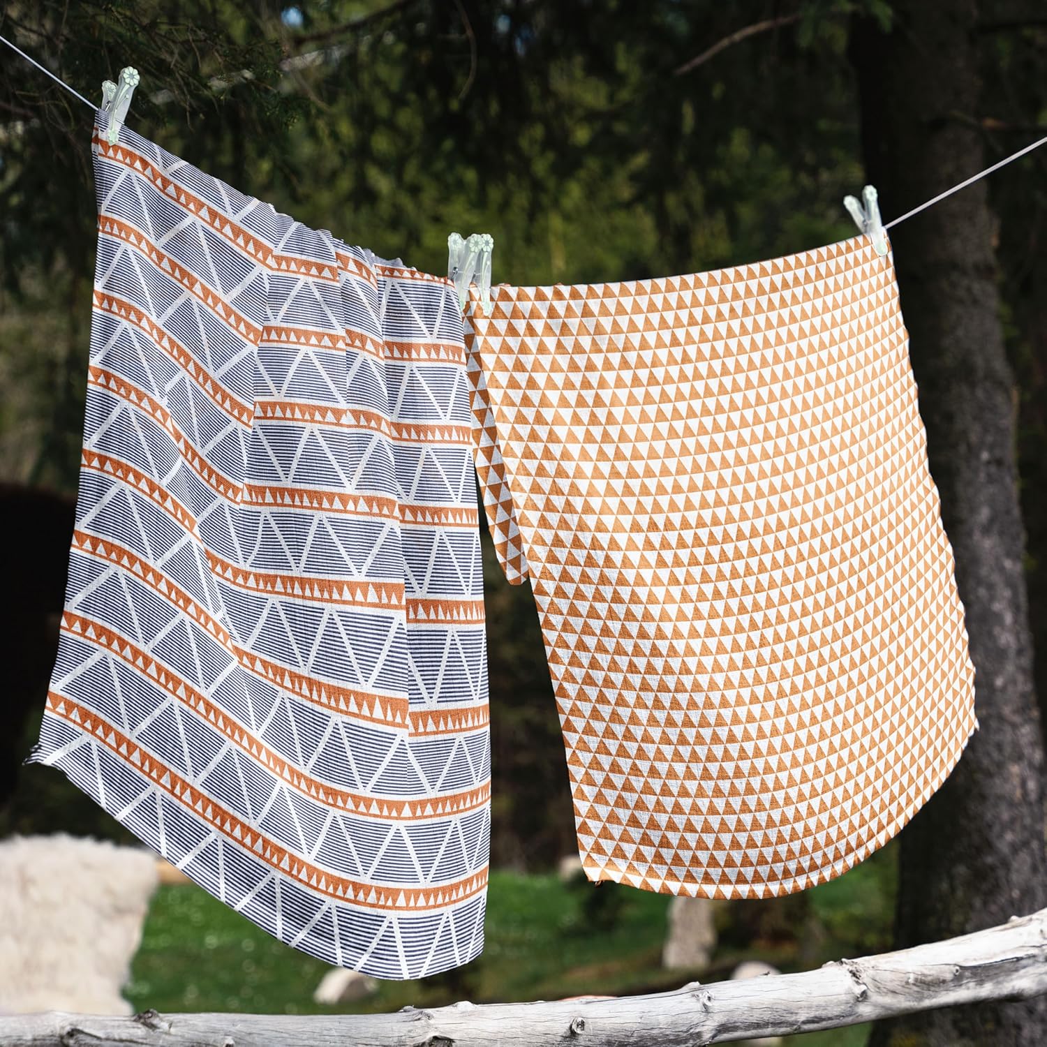 Bacati Liam Aztec Swaddling Blankets 4 Piece Cotton Muslin