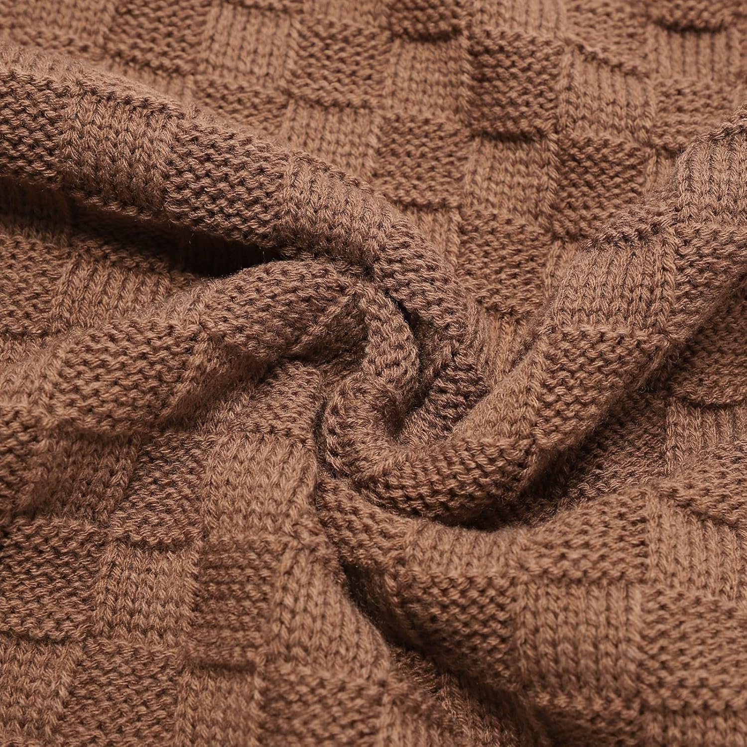 LAWKUL Cable Knit Baby Blanket 40x30 Inches