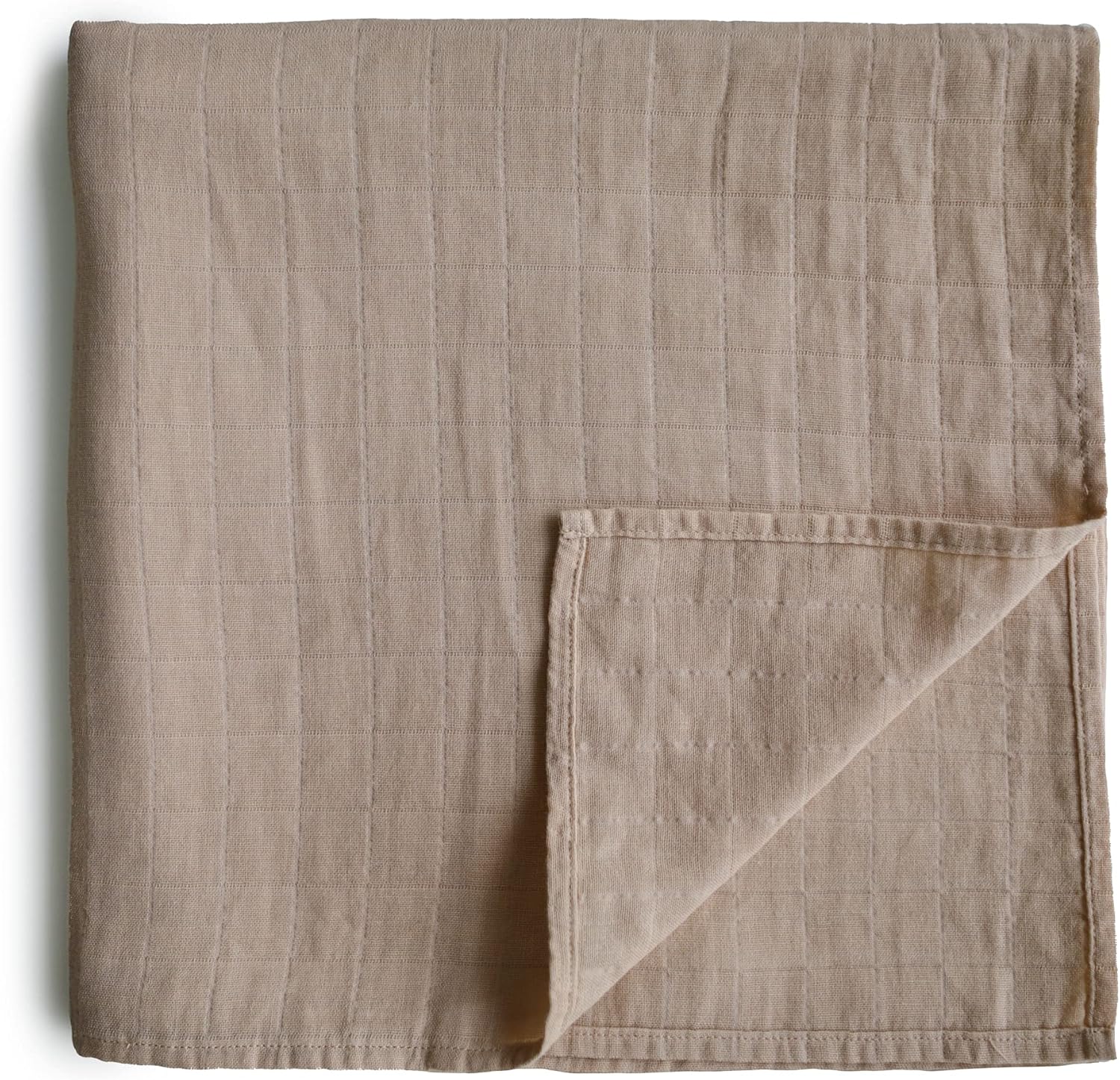Mushie Organic Cotton Muslin Swaddle Blanket