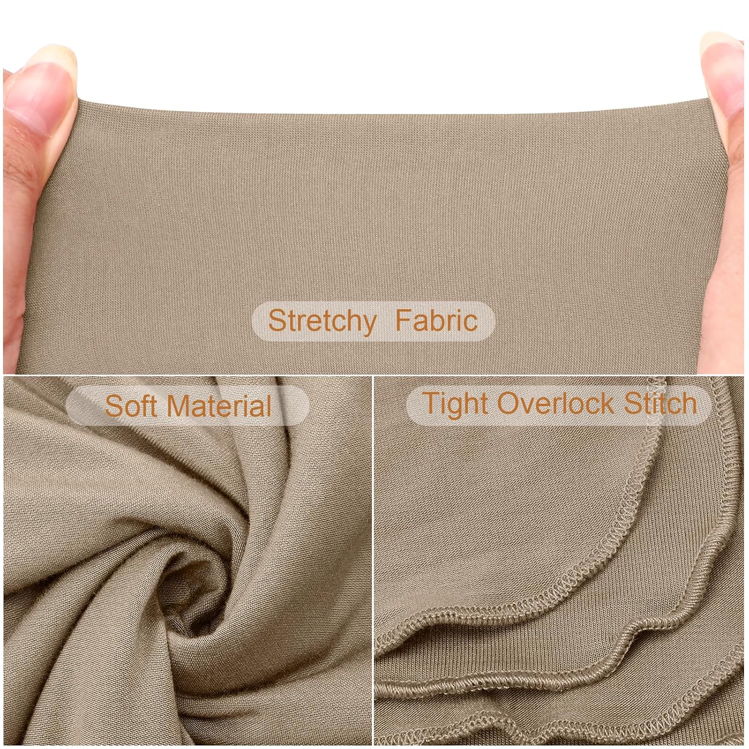 JaGely 2 Pack Baby Swaddle Blanket and Hat Set