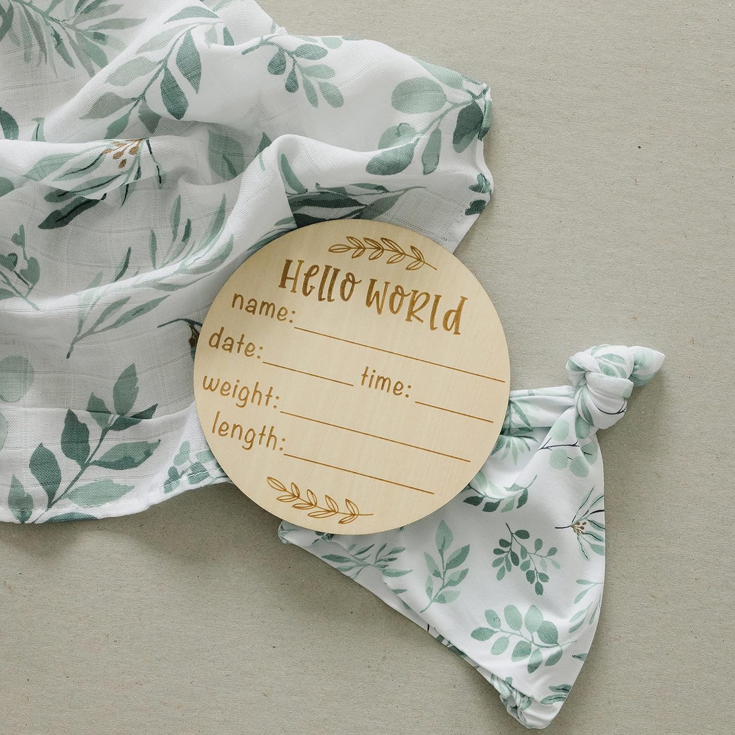 Pondering Pine Organic Swaddle Hat Set - 47 x 47